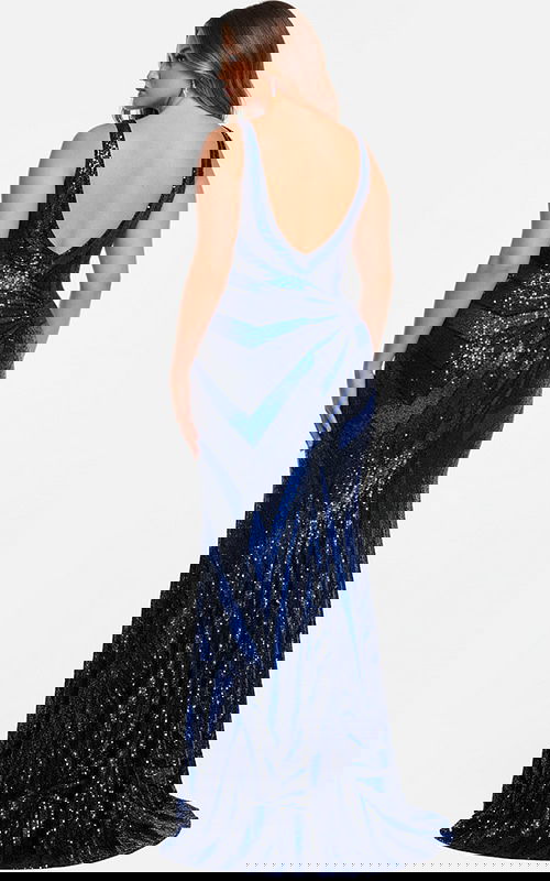 backless embellished mermaid dress 40766