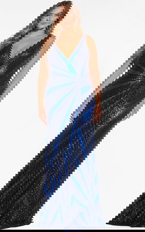 v neckline beaded dress 40766